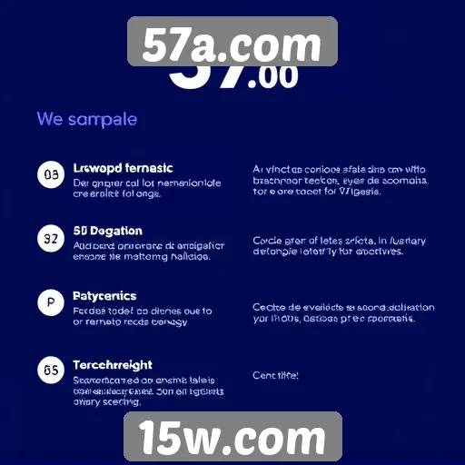 Exploração das principais características do 57a.com